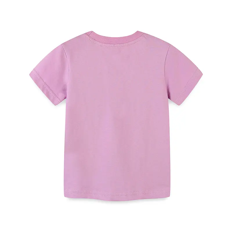Girls' Purple Short - Sleeve T - shirt - with Adorable Sushi and Chopsticks Print - Suitable for Ages 2-7y