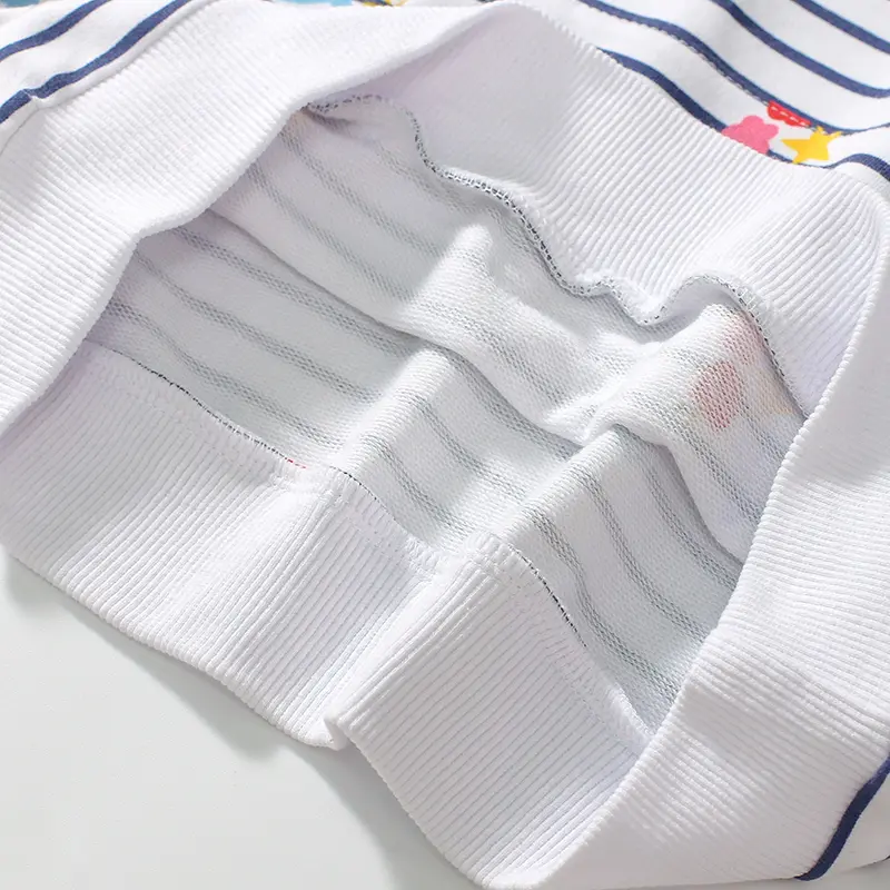 Girls' Striped Hoodie Colorful Rainbow and Cloud Prints, Soft and Cozy Fabric Adorable Toddler Children Hooded Sweatshirt