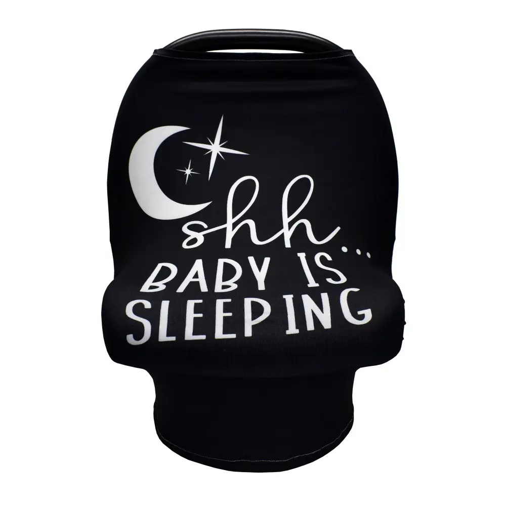 Hello World Sign Baby Seat Sunshade,Nursing Cover for Mom,Multifunctional Car Seat Dust Cover,Stroller Accessories