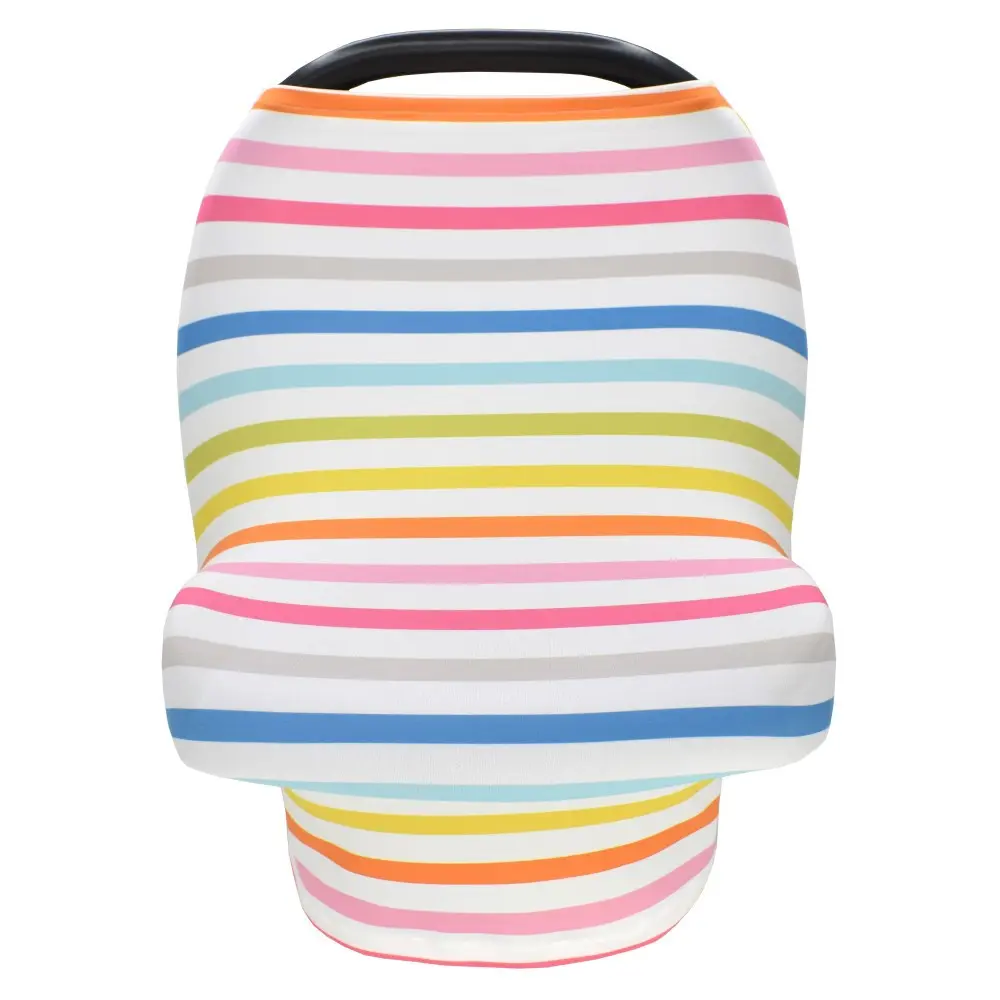 Cotton Striped Breast Feeding Cover baby Car Seat Cover Stroller Cart Multi-Functional Breastfeeding Scarf Nursing Cover