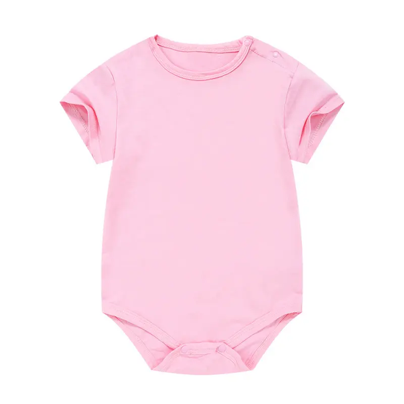 Multi Solid Color Newborn Baby Girl Boy Outfit Set Soft Cotton Material Adorable Infant Clothes Romper and Bottoms