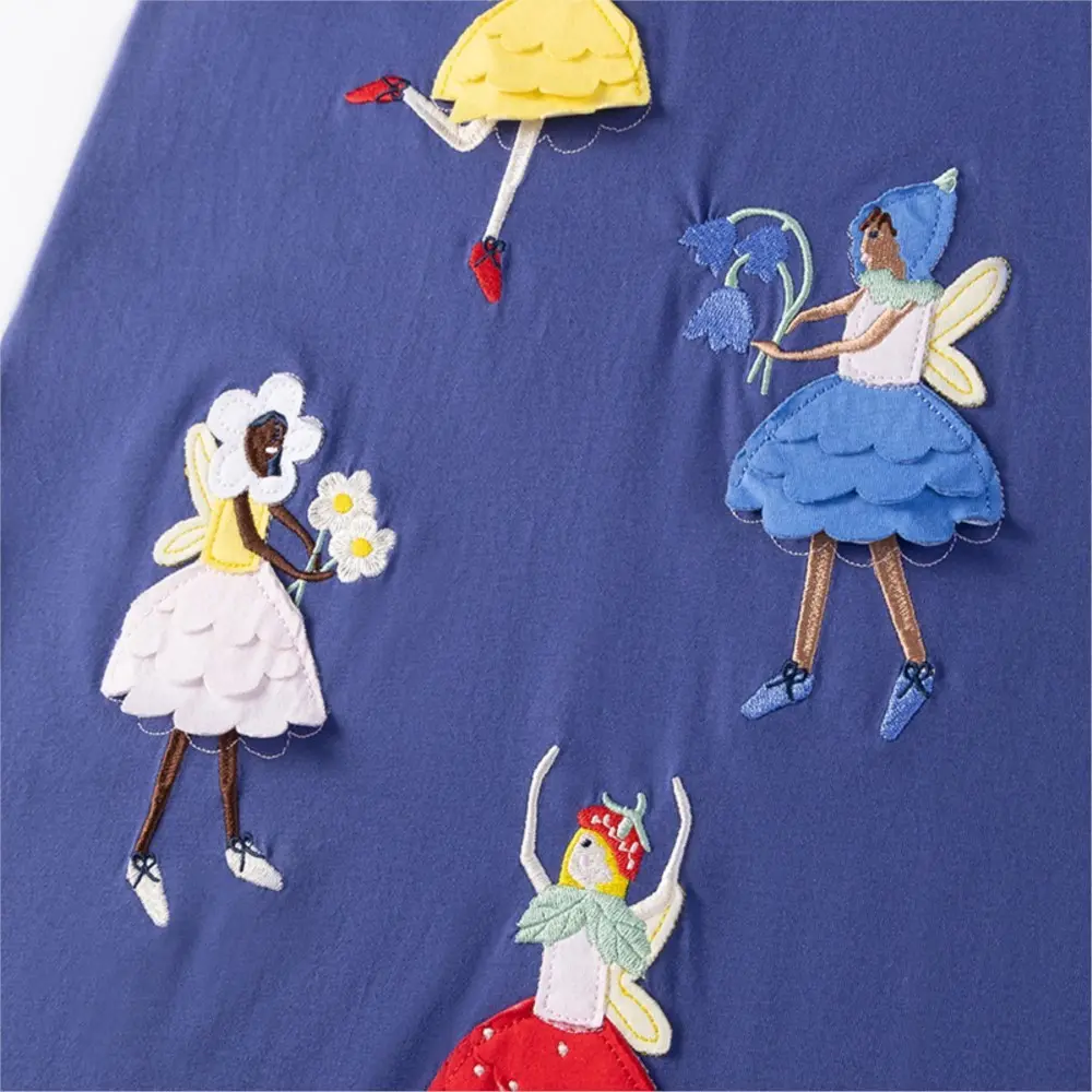 Summer Children's Dress Girl Sweet And Lovely Casual Fashion Dress Comfortable And Versatile Fairy Print Home Dress