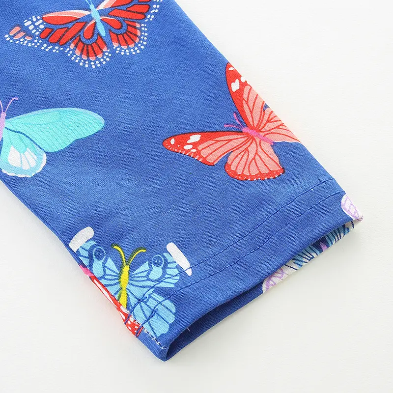 Autumn Baby Dresses Cotton Butterfly Printed Fashion Girls Dress New Children Clothing Princess Party Girl Skirt