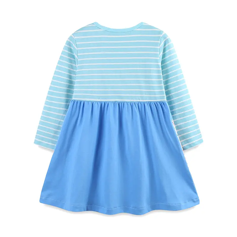 Children's Dress Autumn Gentle Sweet Cute Girl's Baby Horse Print Polo Dress Party Casual Outdoor 2-7y