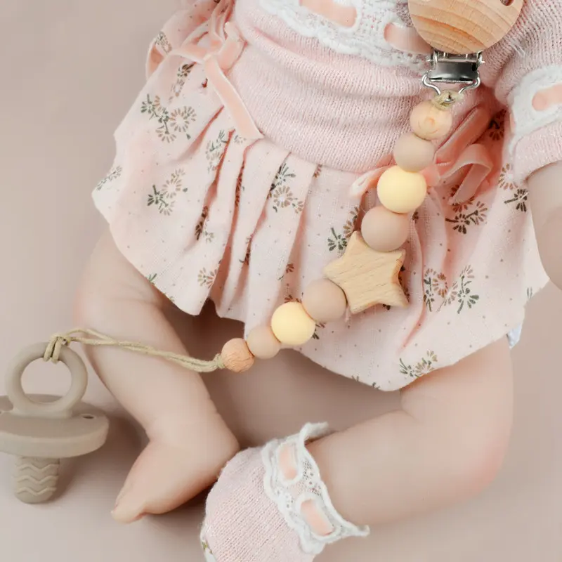 Baby Pacifier Clips Personalized Name Teethers Toys Dummy Nipples Holder Clip Chain Babies Accessories Newborn Gifts