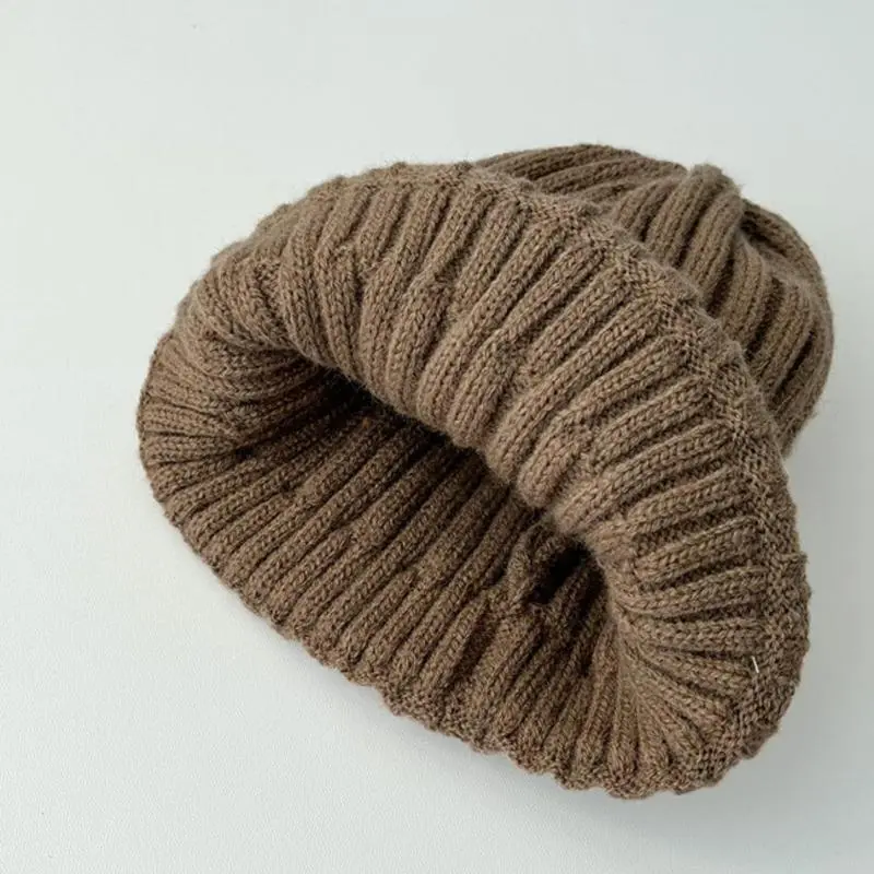 New BOSTON Letter Baby Hat Winter Warm Baby Boys Girls Hat Bonnet Soft Ear Protection Infant Toddler Knitted Kids Cap Beanies
