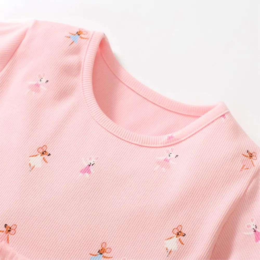 Summer Cotton Baby Girls Cartoon Infant Mesh Dresses Kids Clothes Pink Children 's Clothing Princess Vestidos