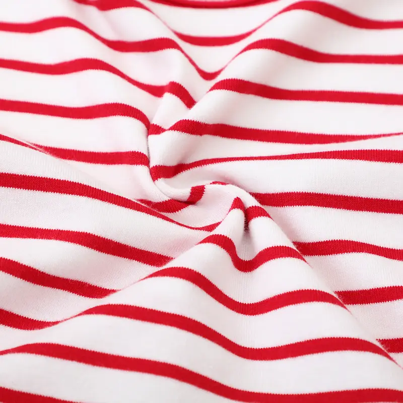 Autumn Hot Sale Red Striped Girl Birthday Party Casual Dress Cartoon Cat Girls Dresses