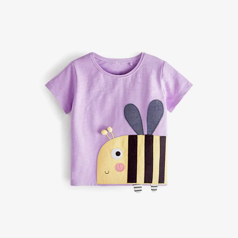 T-shirt Baby Undershirt Girls Boys Top 2025 Summer New Cute Pure Cotton 2-8Y
