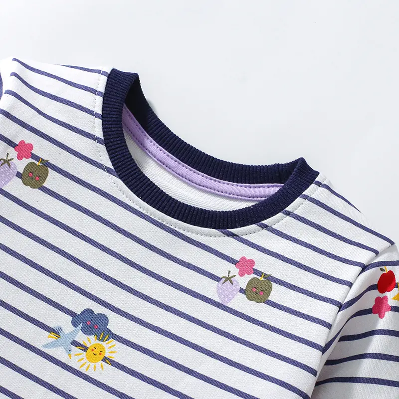 Girls Fashion Dress for Spring Autumn Striped Shirt Design with Trend Stylish and Comfortable Dress Girls Casual Dresses