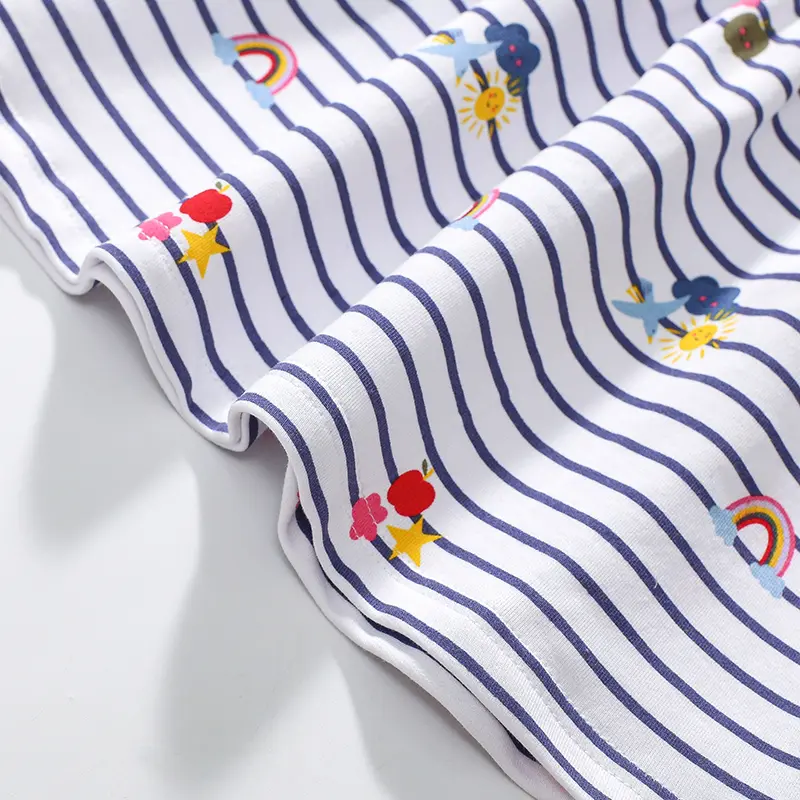 Girls Fashion Dress for Spring Autumn Striped Shirt Design with Trend Stylish and Comfortable Dress Girls Casual Dresses