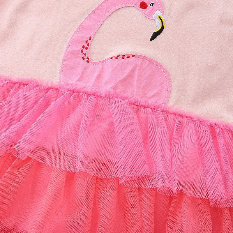 2025 New Girls Clothes Summer Flying Sleeve Kids Dress Party Baby Dresses for Children Clothing Cartoon Princess Dresses