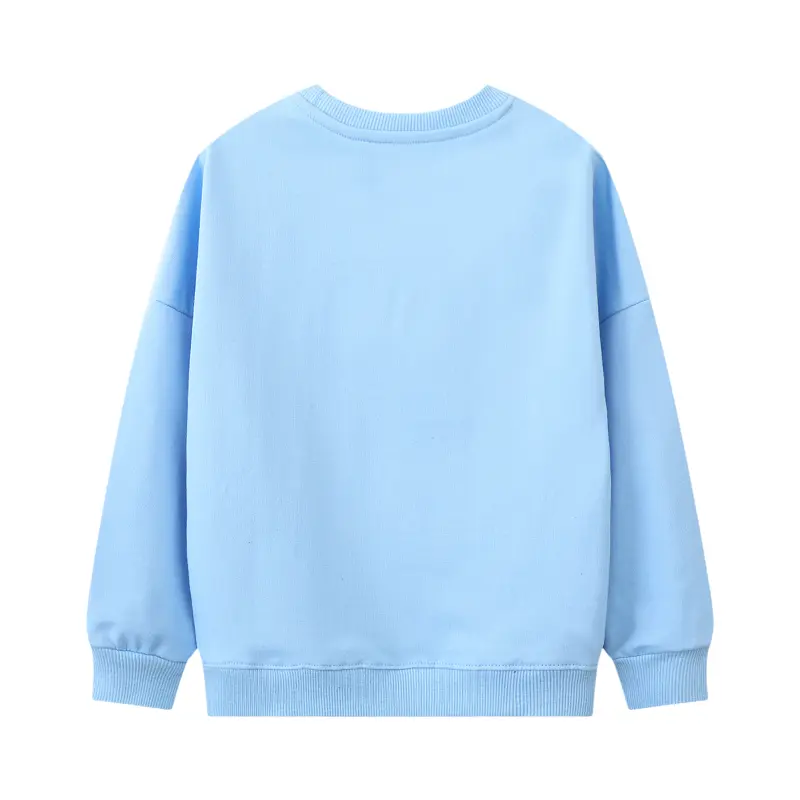 Girls' Light Blue Fairy - Themed Sweatshirt - Adorable Fairy Graphics, Soft & Comfortable