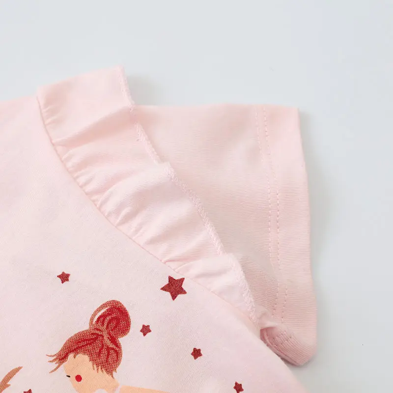 Children's Princess Dress for Girls 2025 New Summer Floral Puff Sleeves Mesh Charm Noble Cute Sweet Party