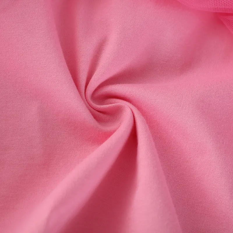 Girls' Pink Short - Sleeve Dress - with Unicorn Applique and Tulle Skirt - Suitable for Ages  2-7 Years