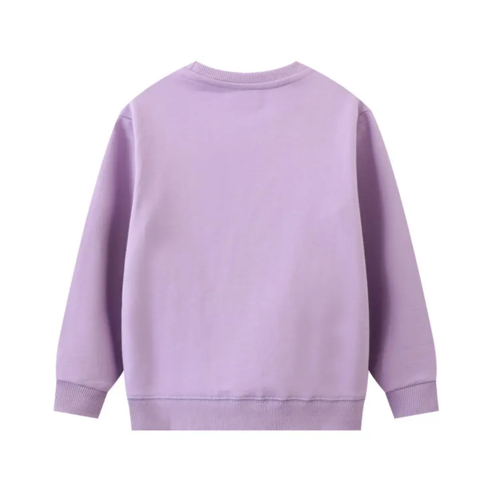 Charming Horse - Embroidered Girls' Sweatshirt in Lavender