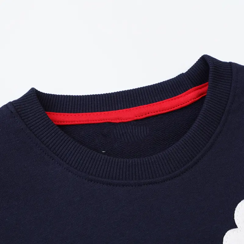 Girls' Navy Blue Long Sleeve Sweatshirt with Colorful Weather themed Suitable for Ages 2-7y
