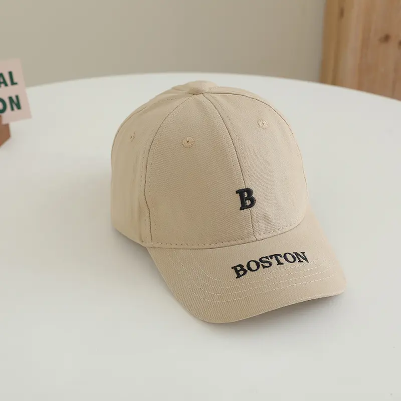 Children's Hats Boys And Girls Four Seasons Korean Version Of The Embroidered Letters Duck Tongue Cap Fashion Baby Baseball Cap