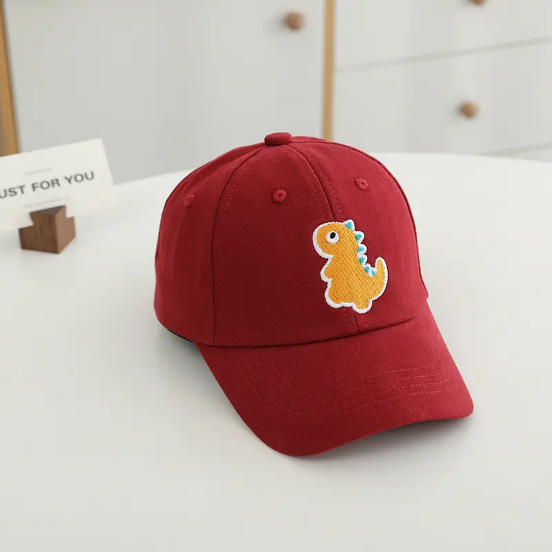Baby Boys Cute Dinosaur - Embroidered Baseball Caps Children Outdoor Kids Caps Sports Warm Hats