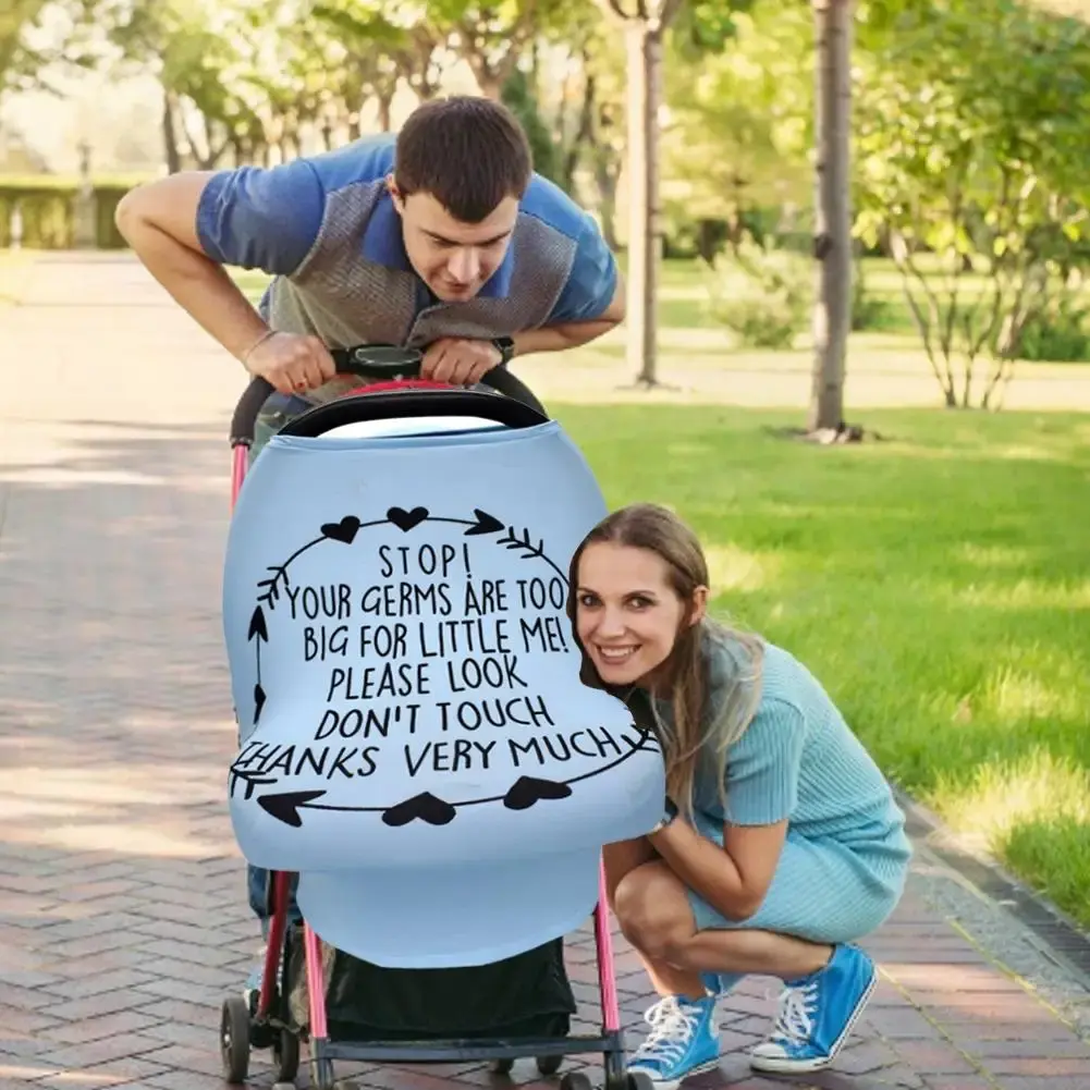 Multifunction Stretchy Baby Car Seat Cover Nursing Cover Breastfeeding Cover Shopping Cart Grocery Trolley Covers Carseat Canopy