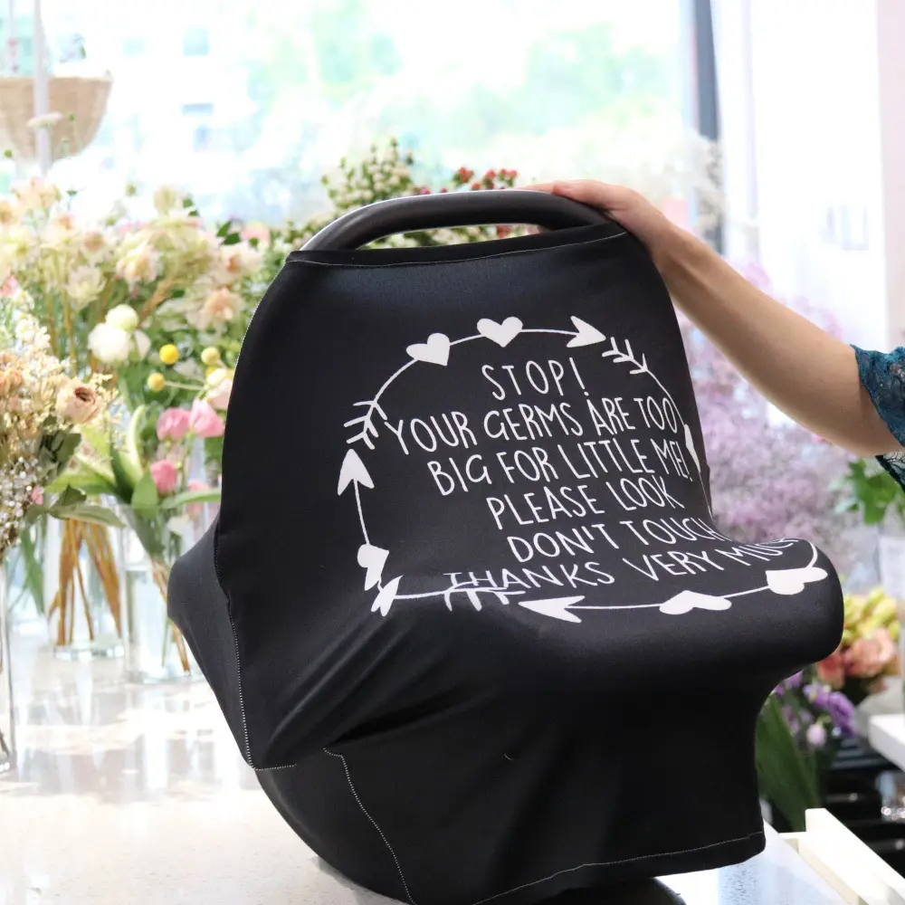 Multifunction Stretchy Baby Car Seat Cover Nursing Cover Breastfeeding Cover Shopping Cart Grocery Trolley Covers Carseat Canopy