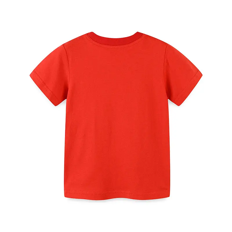 Summer Boys Short Sleeve T-shirts Cartoon Vehicles Cotton Little Boys Top 2-8 Years Kids Baby Boy Tshirt Children Clothes
