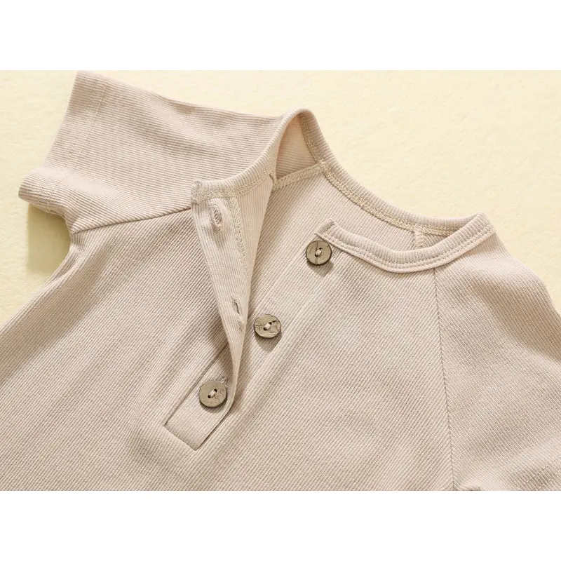 Cotton Newborn Ins Baby Boy Girl Romper Summer Infant Bebe Thin Short Sleeve Jumpsuit Ribbed Clothes Knitted Outfits Playsuit