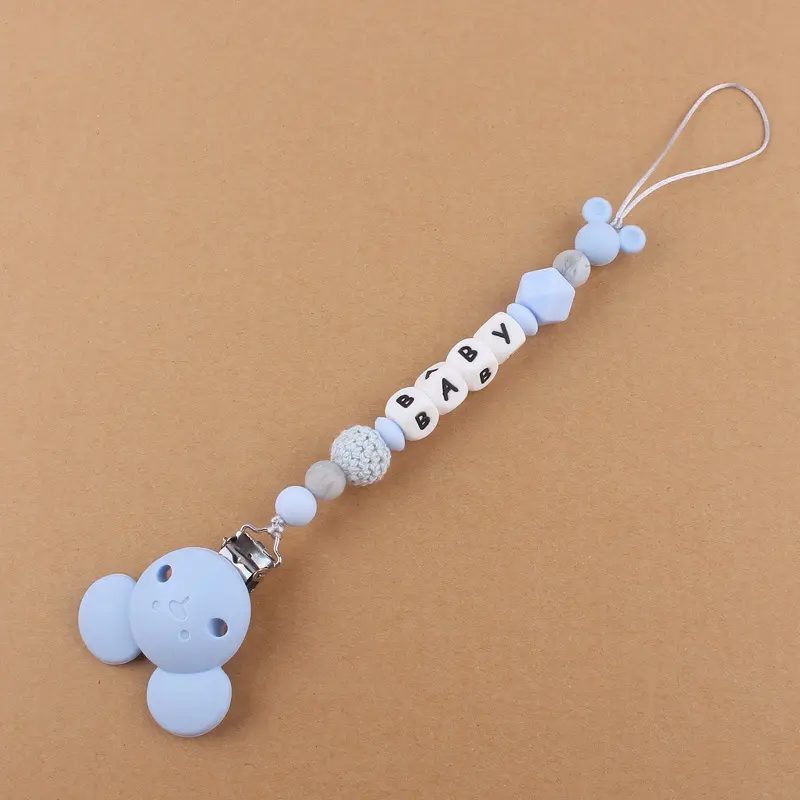 INS Baby Pacifier Clip Personalize Name Dummy Nipple Holder Chain Custom Newborn Gift Teether Toys for Babies Accessories
