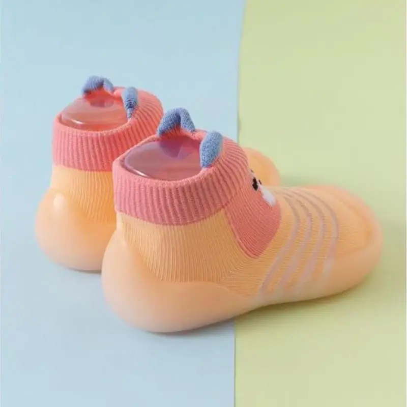 Children's Walking Shoes Baby Floor Shoes Baby Socks Shoes Non Slip Indoor Soft Sole Mesh Surface Thin Sandals One Foot Pedal