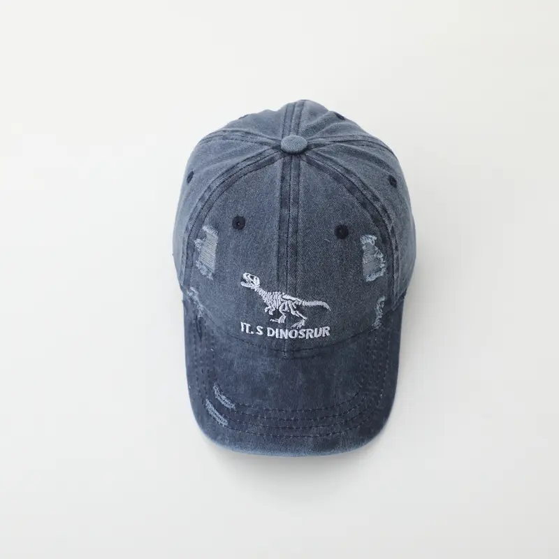Dinosaur Children Baseball Cap Solid Color Kids Duck Tongue Hat 2-8 Years Boy Girl Baby Outdoor Sun Visor Cotton Peaked Hat