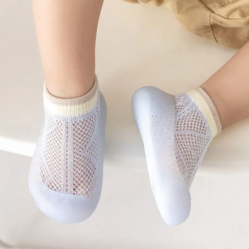Baby Spring/Summer Soft Sole Socks Shoes Mesh Unisex Baby Anti Slip Floor Socks Children's 0-3T Lightweight Soft Walking Shoes