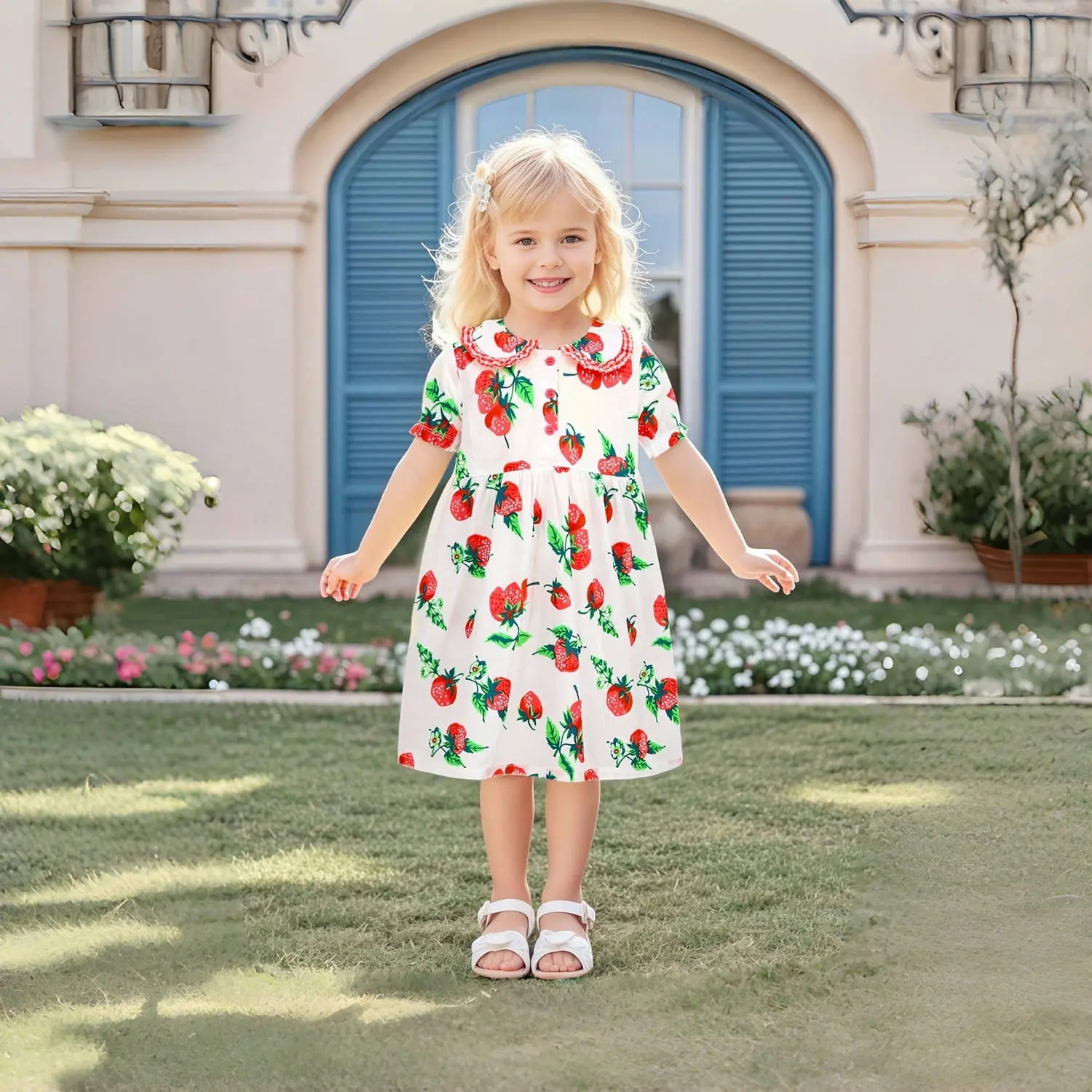 Girl's Princess Dress Children Kids 2025 New Summer Charm Sweet Classy Lovely Fashion Casual Party Outdoor