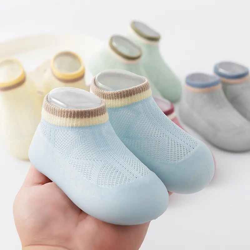 Baby Spring/Summer Soft Sole Socks Shoes Mesh Unisex Baby Anti Slip Floor Socks Children's 0-3T Lightweight Soft Walking Shoes