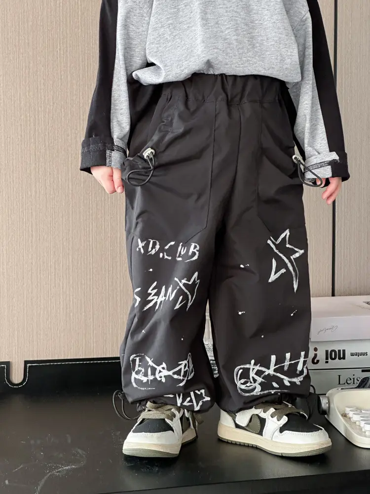 Leopard Jeans For Kids Boys Girls Cool Long Jeans Fashion 2025 Casual Street Style Children's Autumn Pants