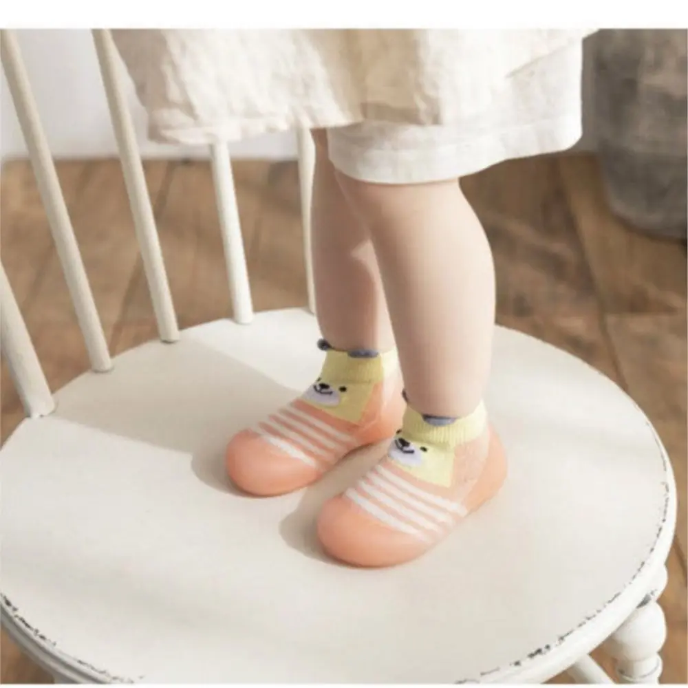 Cute and Comfy Cotton Newborn Baby First Walkers Socks Baby Soft-Soled Indoor Casual Shoes Breathable and Non-Slip Baby Shoes