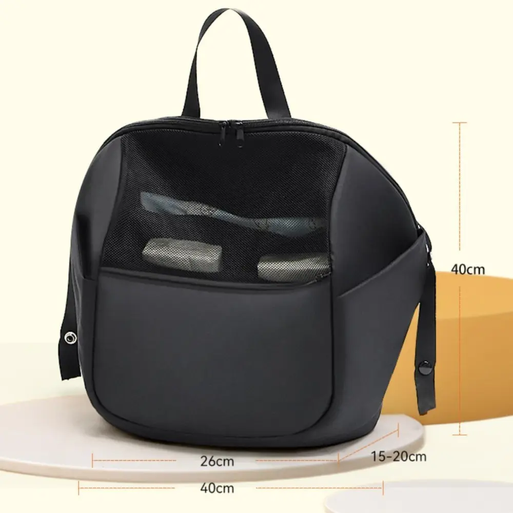 Black Universal Stroller Organizer Bag Practical Stroller Storage Capacity Multiple Compartments Stylish Stroller Hanging Bag