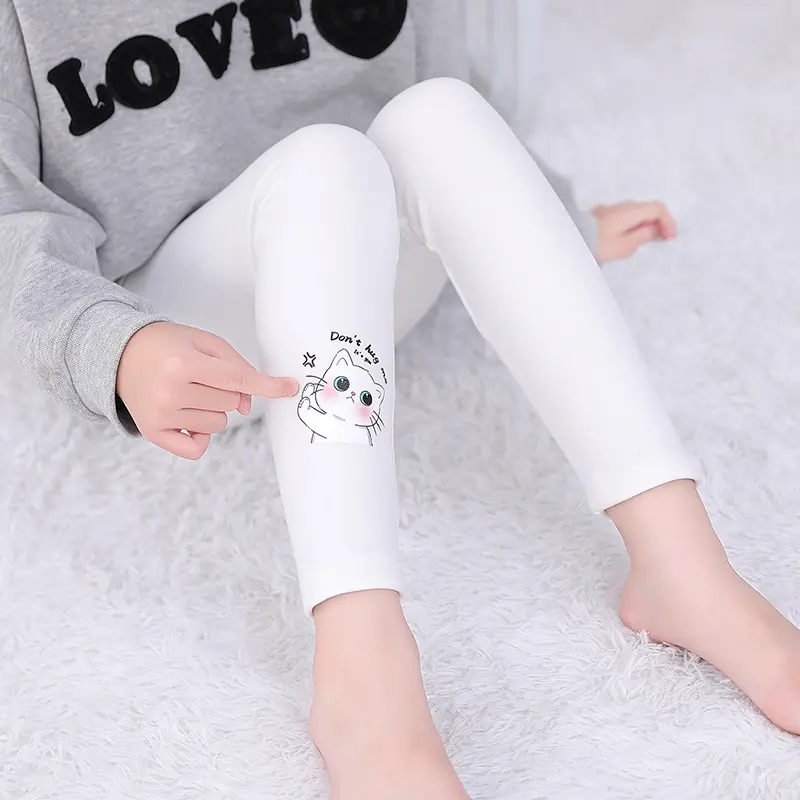 Adorable Girls' Leggings with Cute Cartoon Prints - Multiple Colors and Styles Available 2-8 year