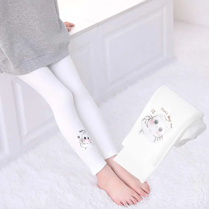 Adorable Girls' Leggings with Cute Cartoon Prints - Multiple Colors and Styles Available 2-8 year