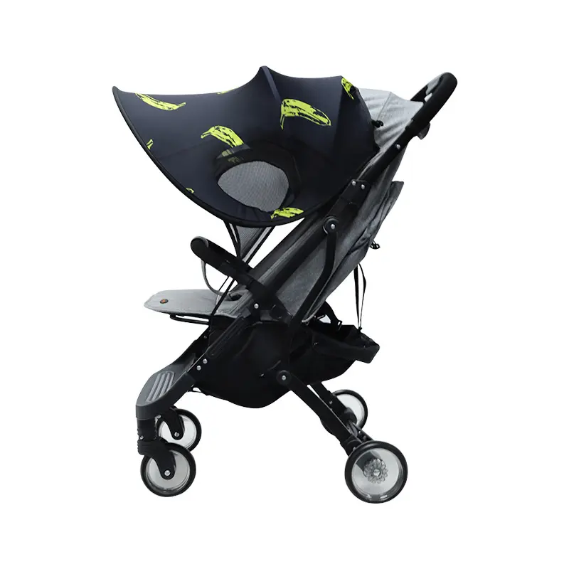 Black Baby Stroller Canopy - Effective UV Blocking for Infant Protection