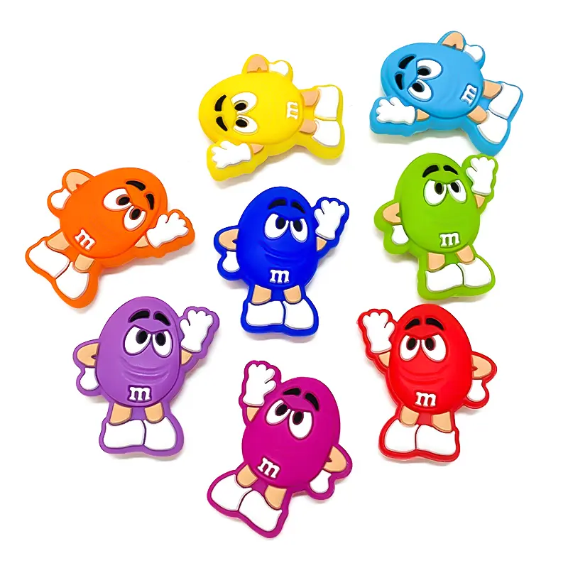 10pcs New Silicone Chocolate beans Baby bead Toys Chewable Shape Baby Products Nursing Gift