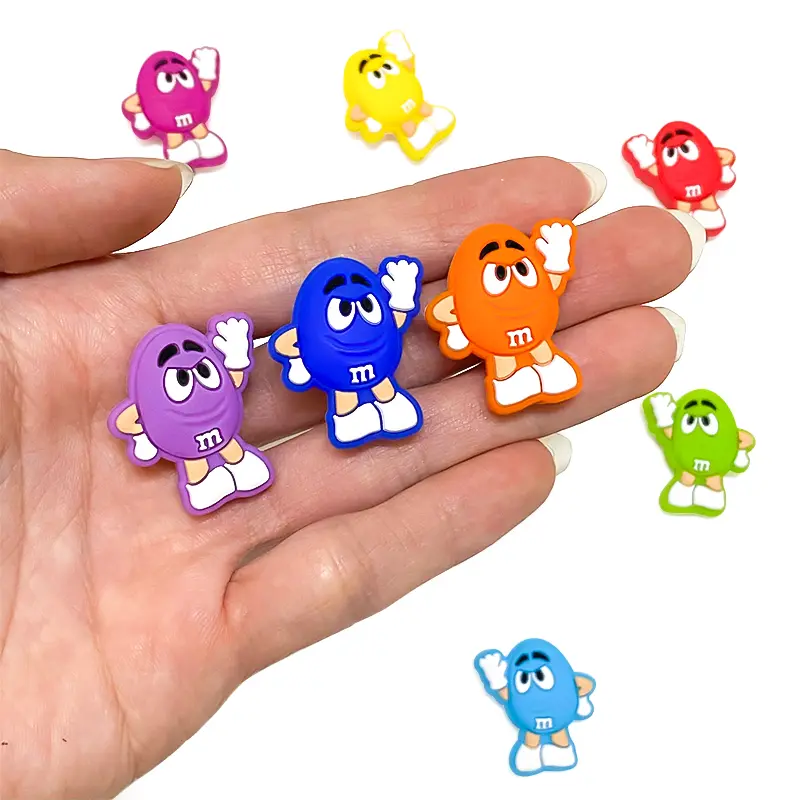 10pcs New Silicone Chocolate beans Baby bead Toys Chewable Shape Baby Products Nursing Gift