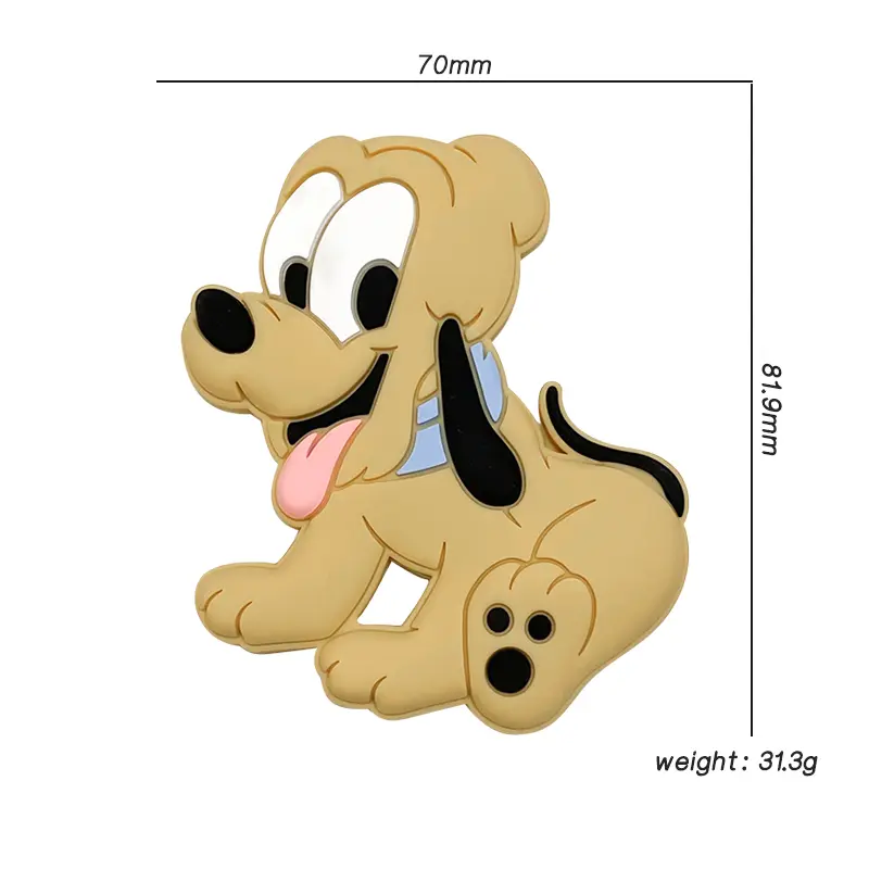 1pcs Disney Silicone Teether Gifts Mickey Mouse Pacifier Chain Making Food Grade Silicone Baby Teether