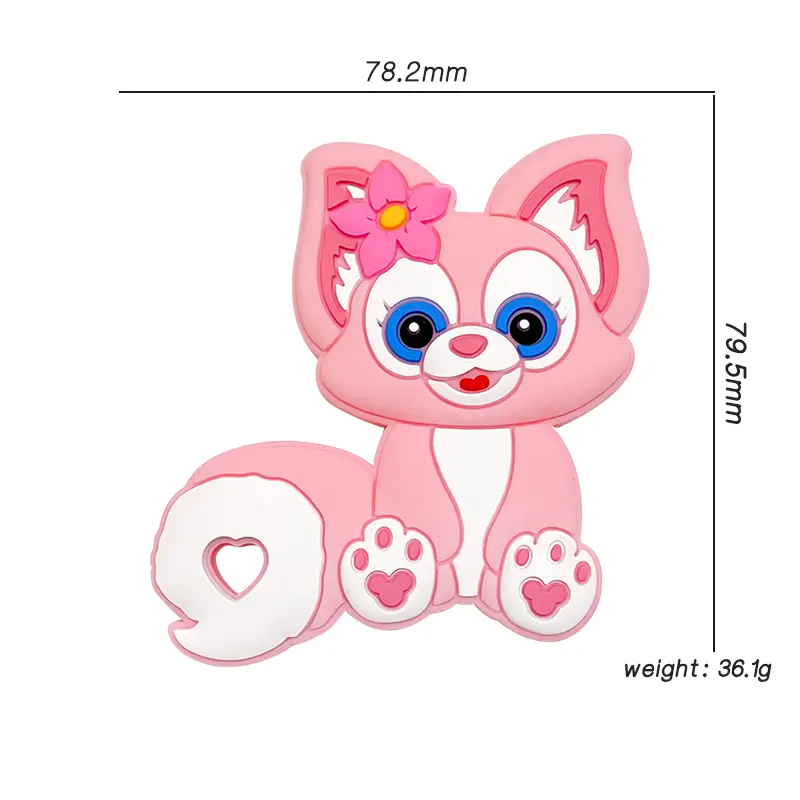 1pcs Disney Silicone Teether Gifts Mickey Mouse Pacifier Chain Making Food Grade Silicone Baby Teether