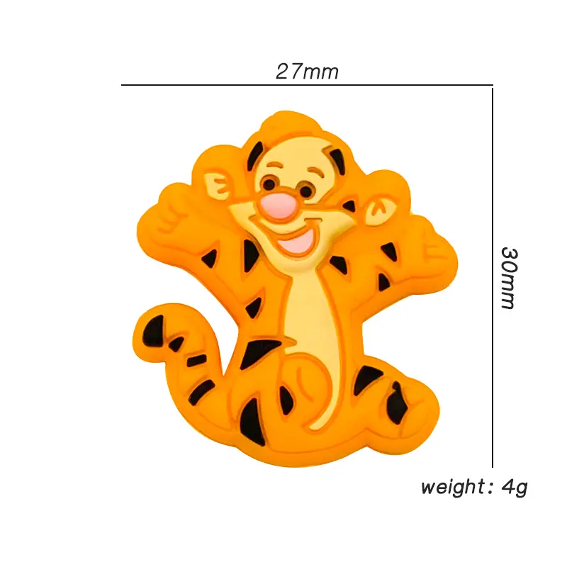 10pcs Stitch Silicone Princess Thumper focal Silicone beads Teether Jewelry Beads Food Grade For pen Pacifier Chain