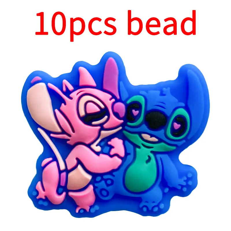 10pcs Disney Beads Silicone Food Grade Baby Teething Beads Cute BPA-Free Baby Teething Toy Pacifier Chain Accessories