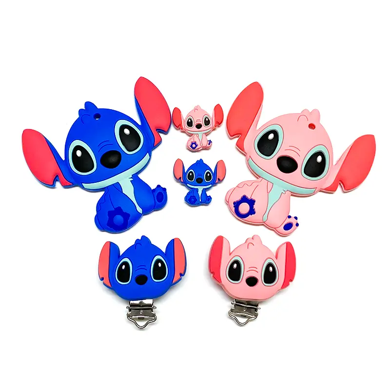 1/3/10pcs Silicone Mini New Stlch Beads Baby Dummy Cartoon Pacifier Toy Accessories