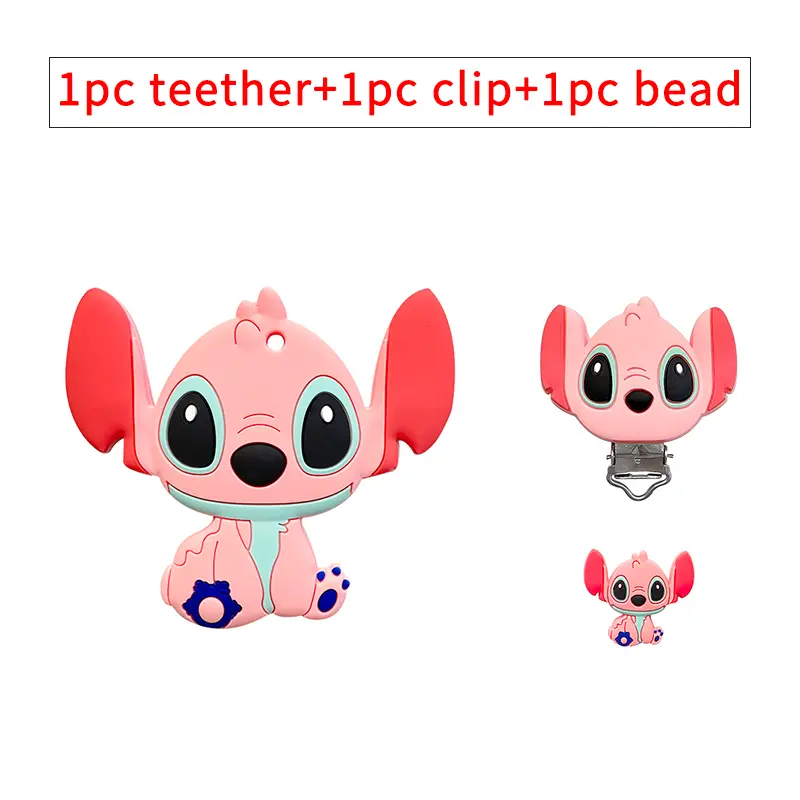 1/3/10pcs Silicone Mini New Stlch Beads Baby Dummy Cartoon Pacifier Toy Accessories