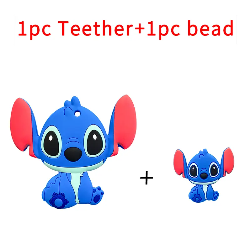 1/3/10pcs Silicone Mini New Stlch Beads Baby Dummy Cartoon Pacifier Toy Accessories