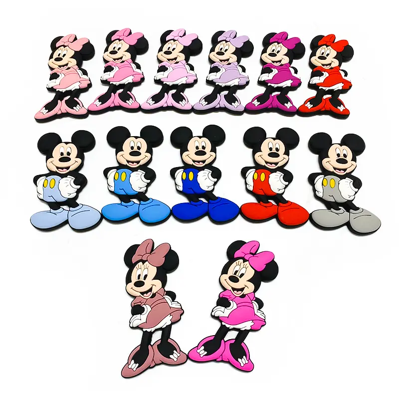 1pcs Disney Silicone Mickey Mouse Teether Gifts Mickey Mouse Pacifier Chain Making Food Grade Silicone Baby Teether