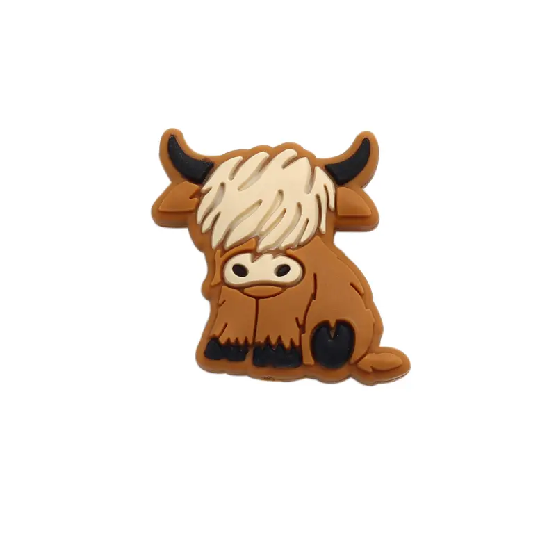 10Pcs Cartoon Animal Teether Beads Food Grade Silicone Jewelry Beads For Teething Pacifier Chain Necklace DIY Care Toy Accessory
